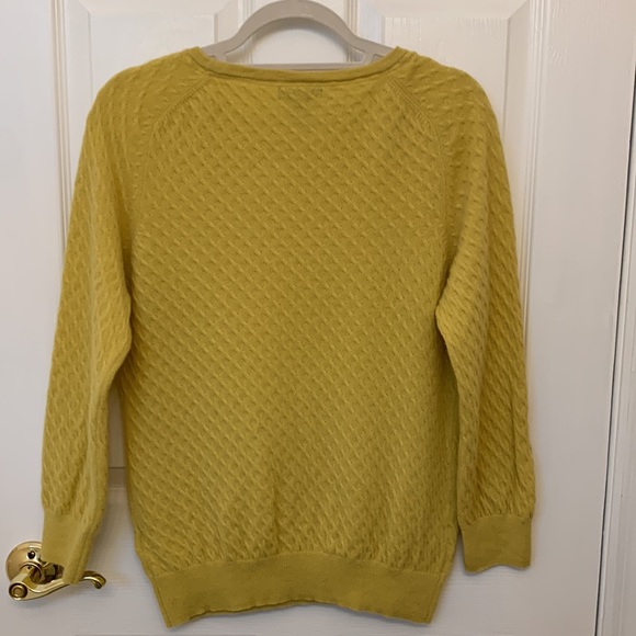 Sweater Cashmere H&M Size Large Yellow / Mustard Color - Picture 9 of 10
